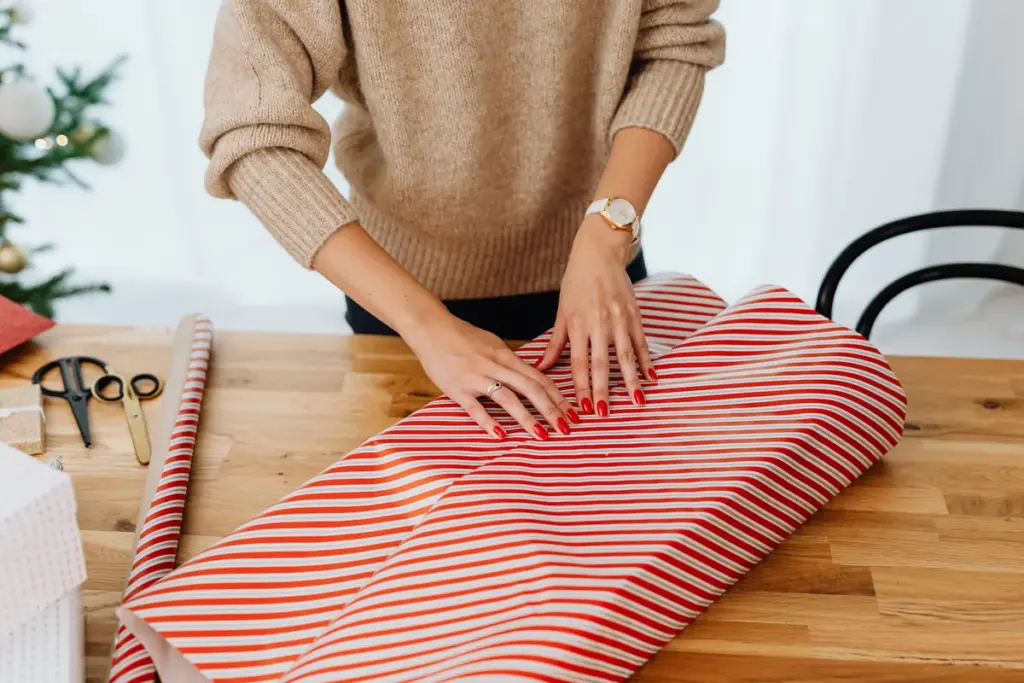 Préparation de cadeaux de fin d'année