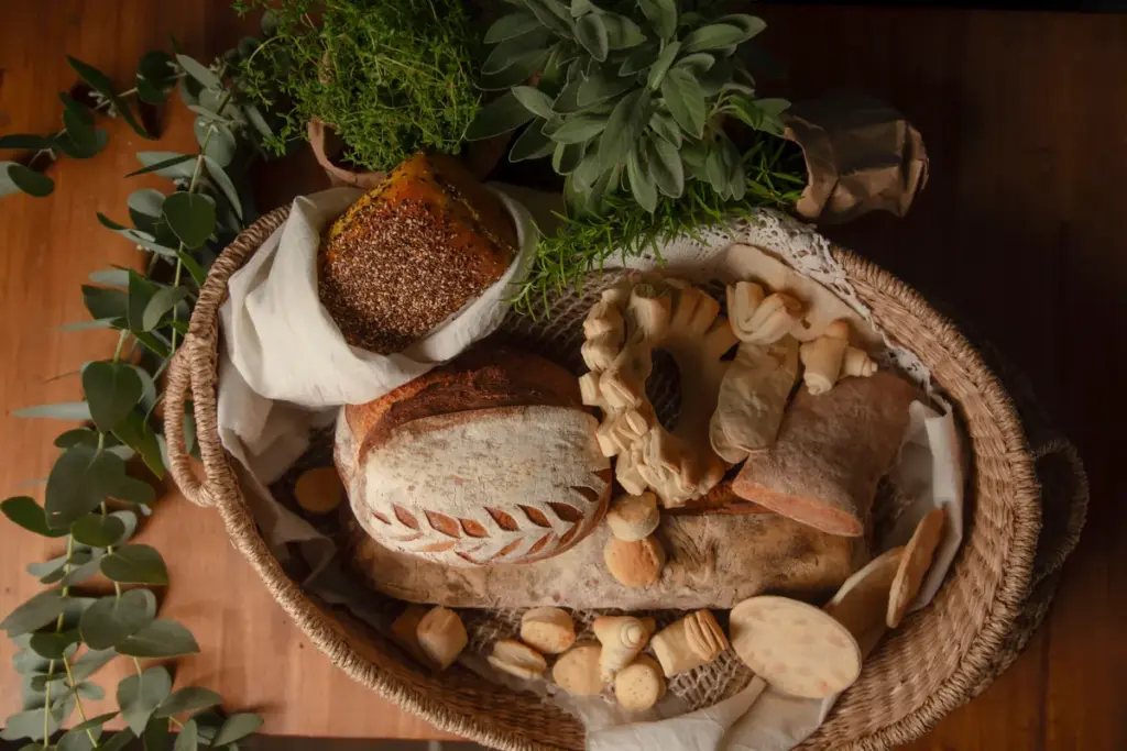 Panier garni composé de produits de terroir